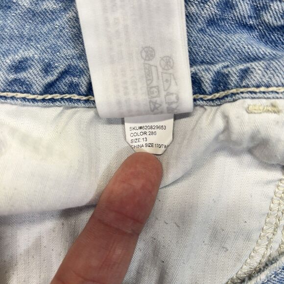 Hollister Easy Fit Boyshort Shorts Women’s 31 Low Rise Light Wash Button Fly - Picture 6 of 15